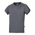Steel Grey-Black - Front - Snickers Mens AllroundWork Short Sleeve T-Shirt