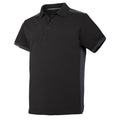 Black-Steel Grey - Front - Snickers Mens AllroundWork Short Sleeve Polo Shirt