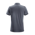 Steel Grey-Black - Back - Snickers Mens AllroundWork Short Sleeve Polo Shirt