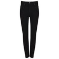 Black - Front - Skinni Fit Womens-Ladies Skinny Jeans