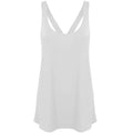 White - Front - Skinni Fit Womens-Ladies Fashion Workout Sleeveless Vest