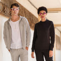 Black - Back - Skinni Fit Unisex Slim Fit Sweatshirt