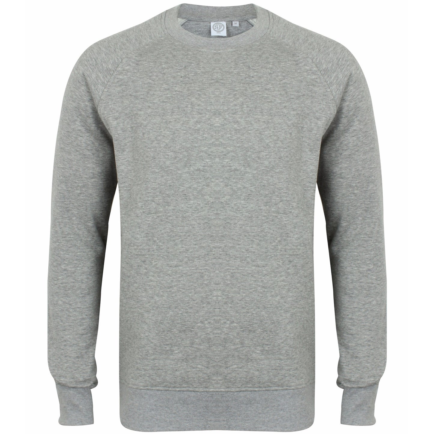 Heather Grey - Front - Skinni Fit Unisex Slim Fit Sweatshirt