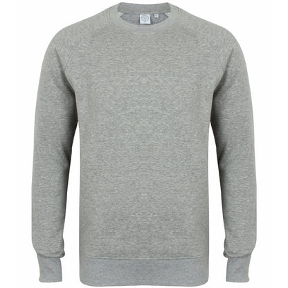 Heather Grey - Front - Skinni Fit Unisex Slim Fit Sweatshirt