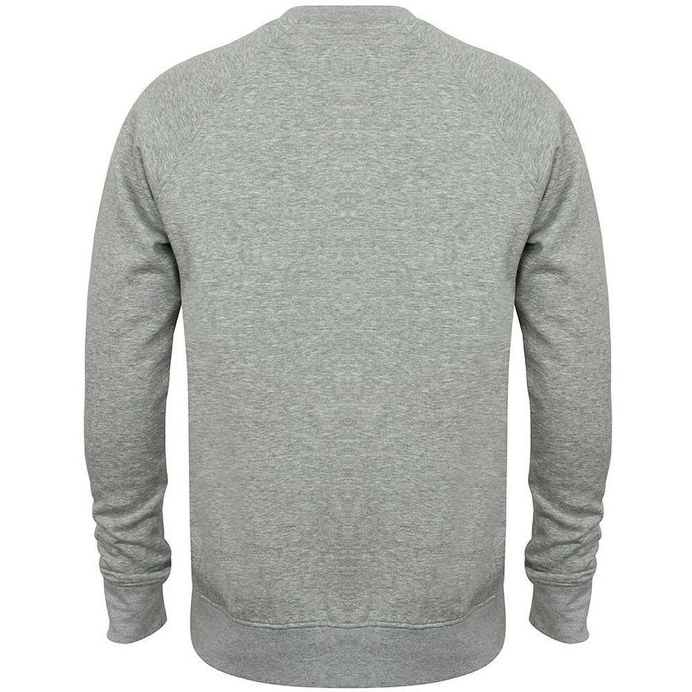 Heather Grey - Back - Skinni Fit Unisex Slim Fit Sweatshirt