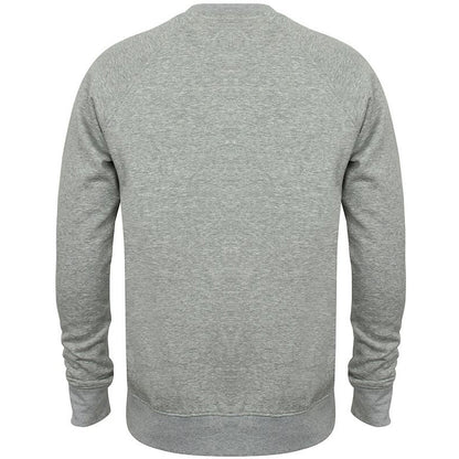 Heather Grey - Back - Skinni Fit Unisex Slim Fit Sweatshirt