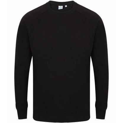 Black - Front - Skinni Fit Unisex Slim Fit Sweatshirt