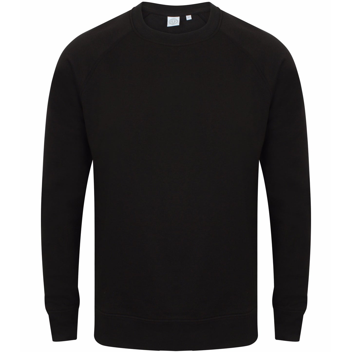 Black - Front - Skinni Fit Unisex Slim Fit Sweatshirt