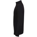 Black - Side - Skinni Fit Mens Feel Good Roll Neck Long Sleeve Top