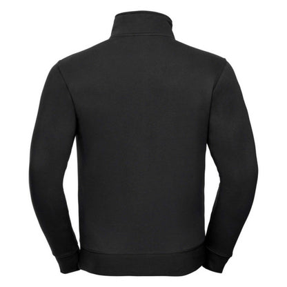 Black - Back - Russell Mens Authentic Full Zip Jacket