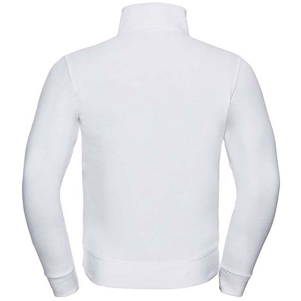 White - Side - Russell Mens Authentic Full Zip Jacket