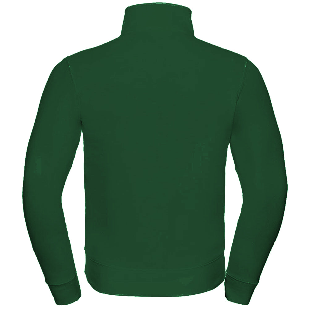 Bottle Green - Side - Russell Mens Authentic Full Zip Jacket