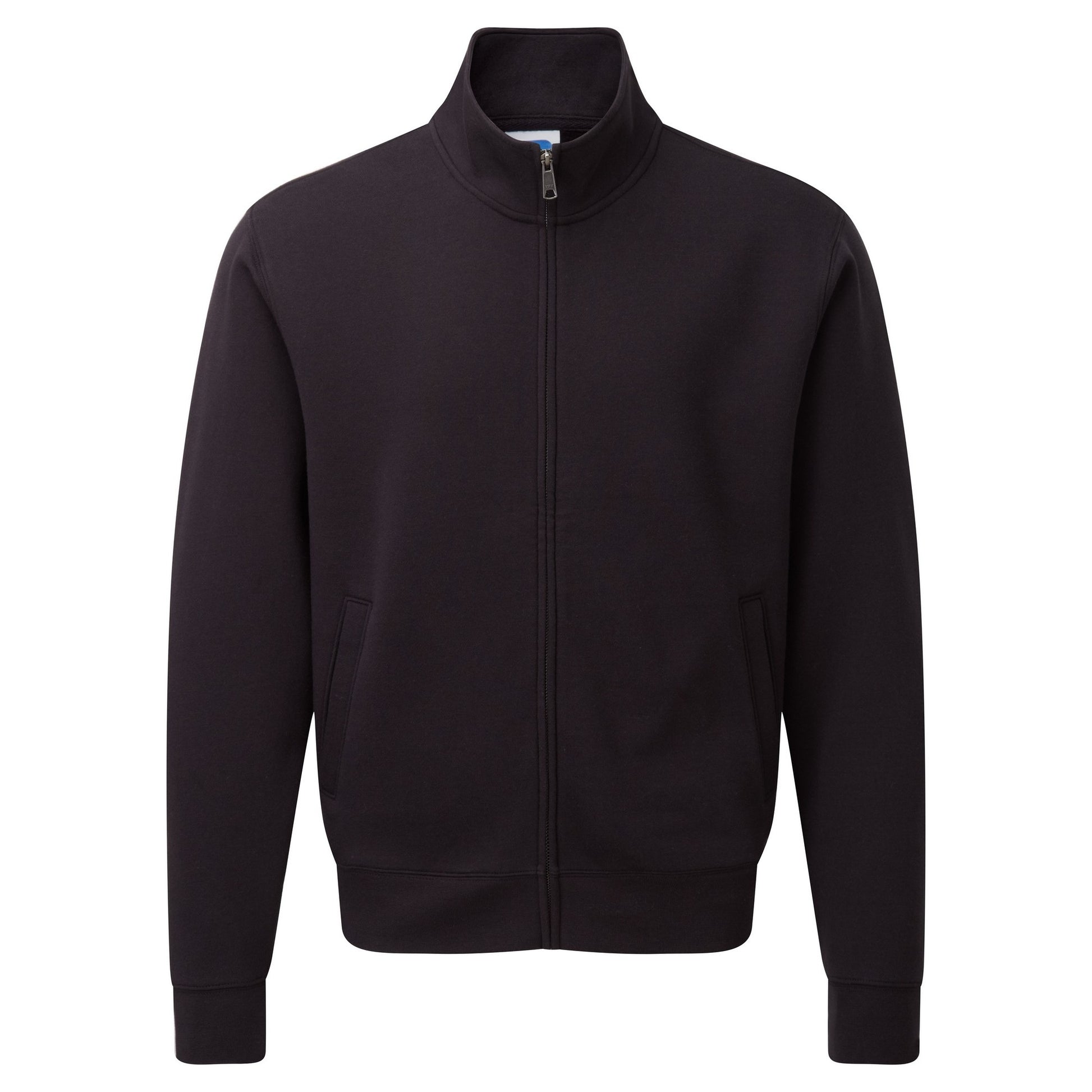 Black - Front - Russell Mens Authentic Full Zip Jacket