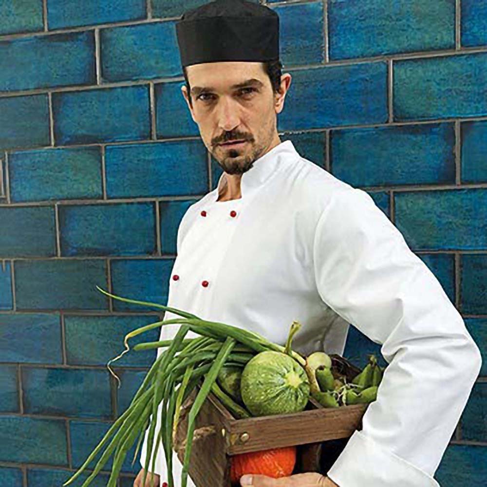 Black - Lifestyle - Premier Turn-Up Chefs Hat