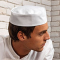 White - Side - Premier Turn-Up Chefs Hat