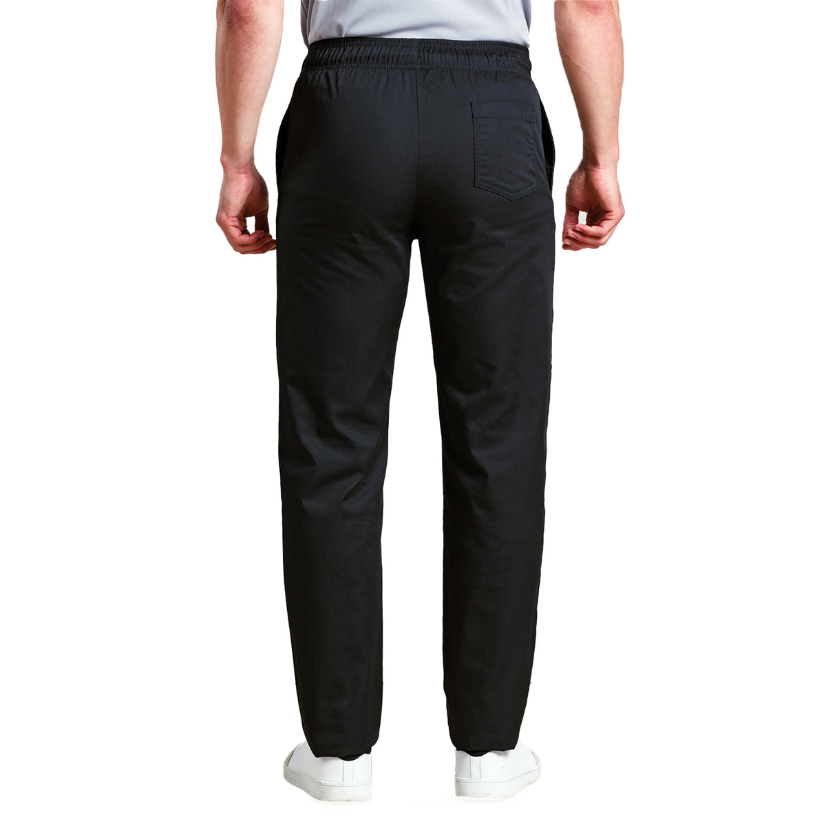 Black - Back - Premier Mens Chefs Select Slim Leg Trousers