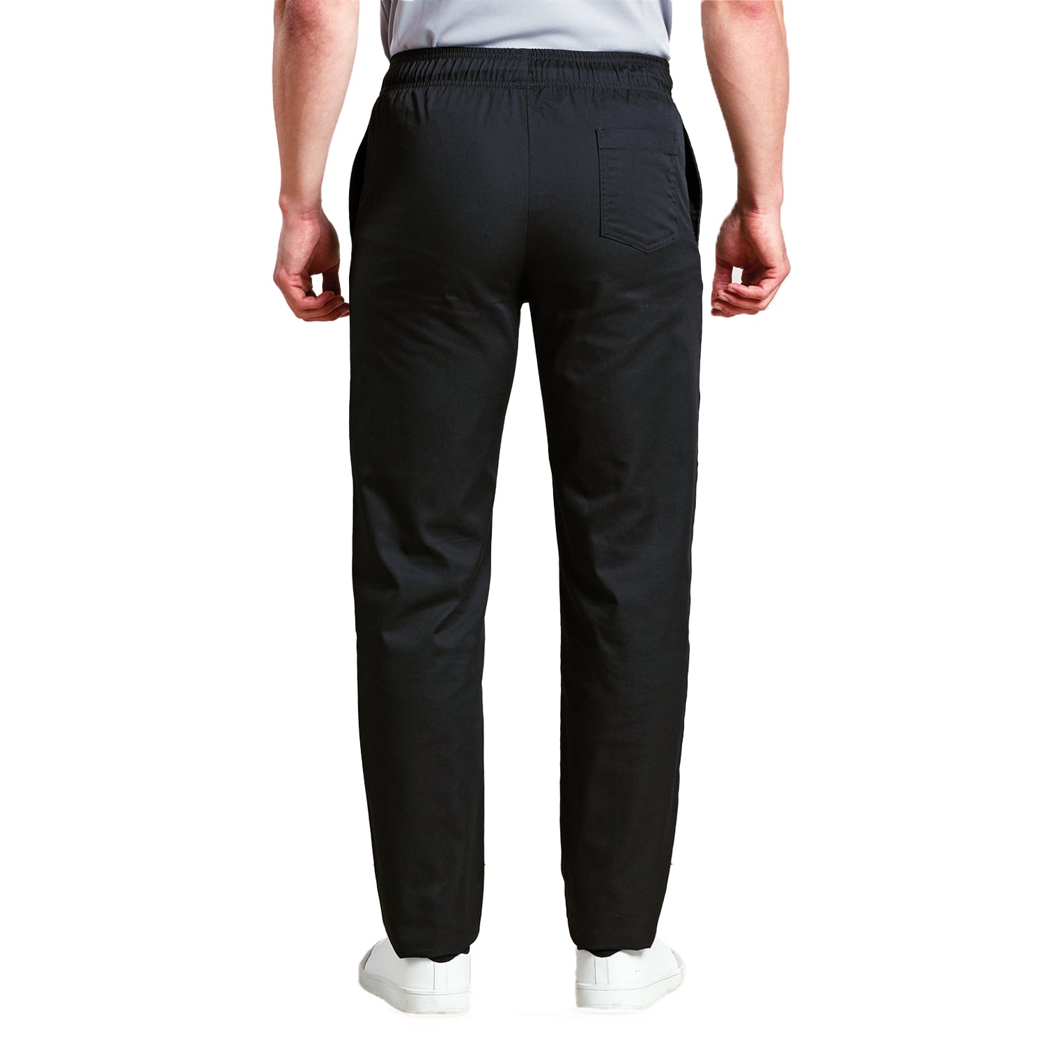 Black - Back - Premier Mens Chefs Select Slim Leg Trousers