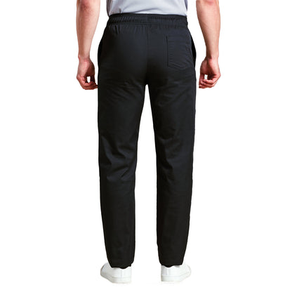 Black - Back - Premier Mens Chefs Select Slim Leg Trousers