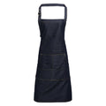 Indigo Denim - Front - Premier Jeans Stitch Bib Apron