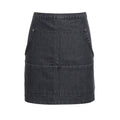 Black Denim - Front - Premier Jeans Stitch Denim Waist Apron