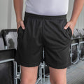 Jet Black - Back - AWDis Just Cool Childrens-Kids Sports Shorts