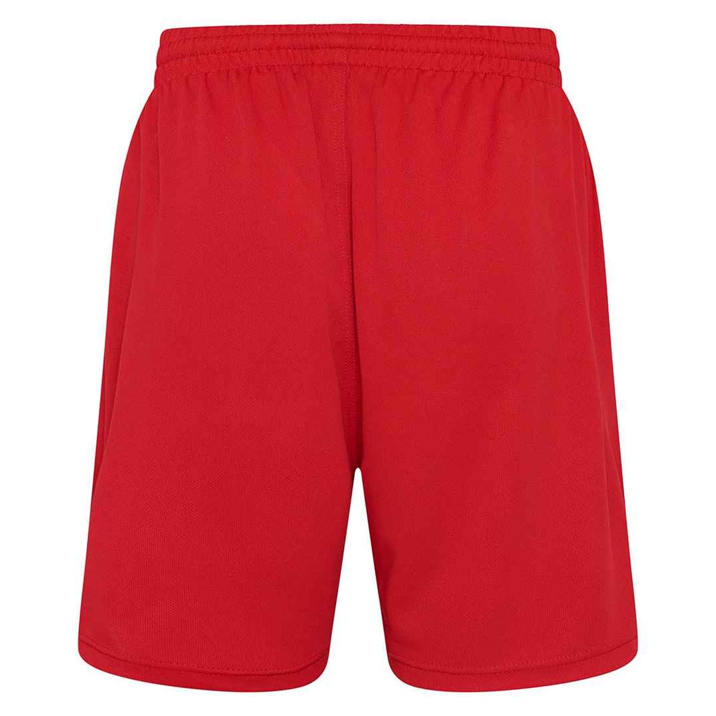 Fire Red - Back - AWDis Just Cool Childrens-Kids Sports Shorts