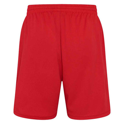 Fire Red - Back - AWDis Just Cool Childrens-Kids Sports Shorts