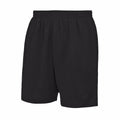 Jet Black - Front - AWDis Just Cool Childrens-Kids Sports Shorts