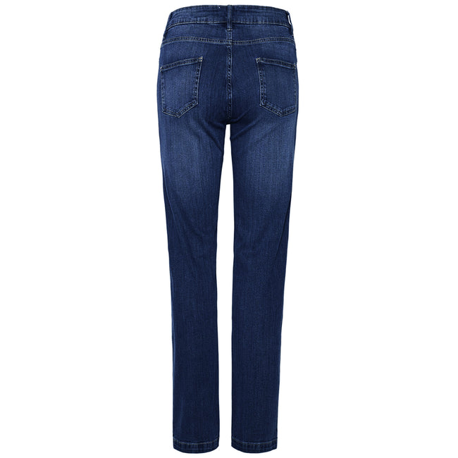 Dark Blue Wash - Back - AWDis So Denim Womens-Ladies Katy Straight Jeans