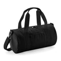 Black-Black - Back - Bagbase Mini Barrel Bag