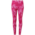 Camo Hot Pink - Front - Tri Dri Womens-Ladies Performance Hexoflage Leggings