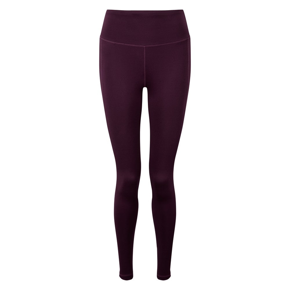 Mulberry - Front - Tri Dri Womens-Ladies Performance Space Dye Leggings