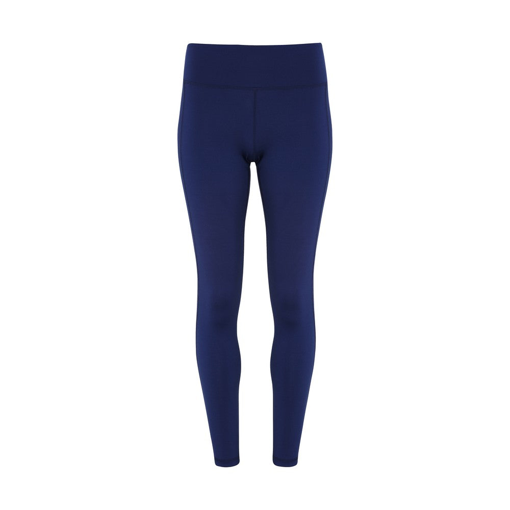 Navy - Front - Tri Dri Womens-Ladies Performance Space Dye Leggings