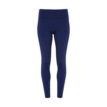 Navy - Front - Tri Dri Womens-Ladies Performance Space Dye Leggings