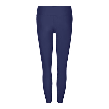 Navy - Back - Tri Dri Womens-Ladies Performance Space Dye Leggings