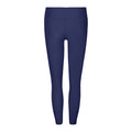 Navy - Back - Tri Dri Womens-Ladies Performance Space Dye Leggings