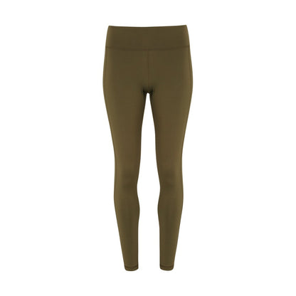 Olive - Front - Tri Dri Womens-Ladies Performance Space Dye Leggings