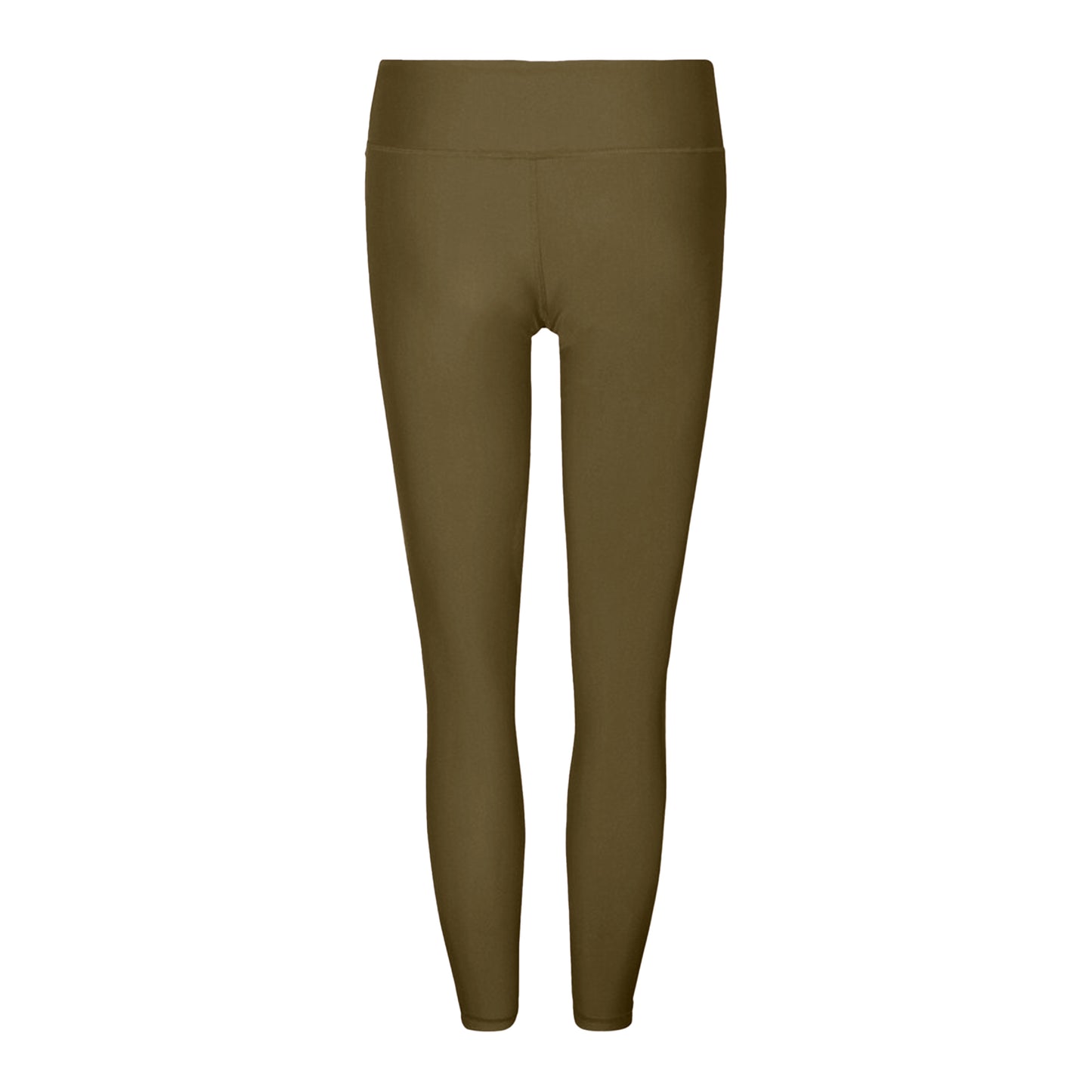 Olive - Back - Tri Dri Womens-Ladies Performance Space Dye Leggings