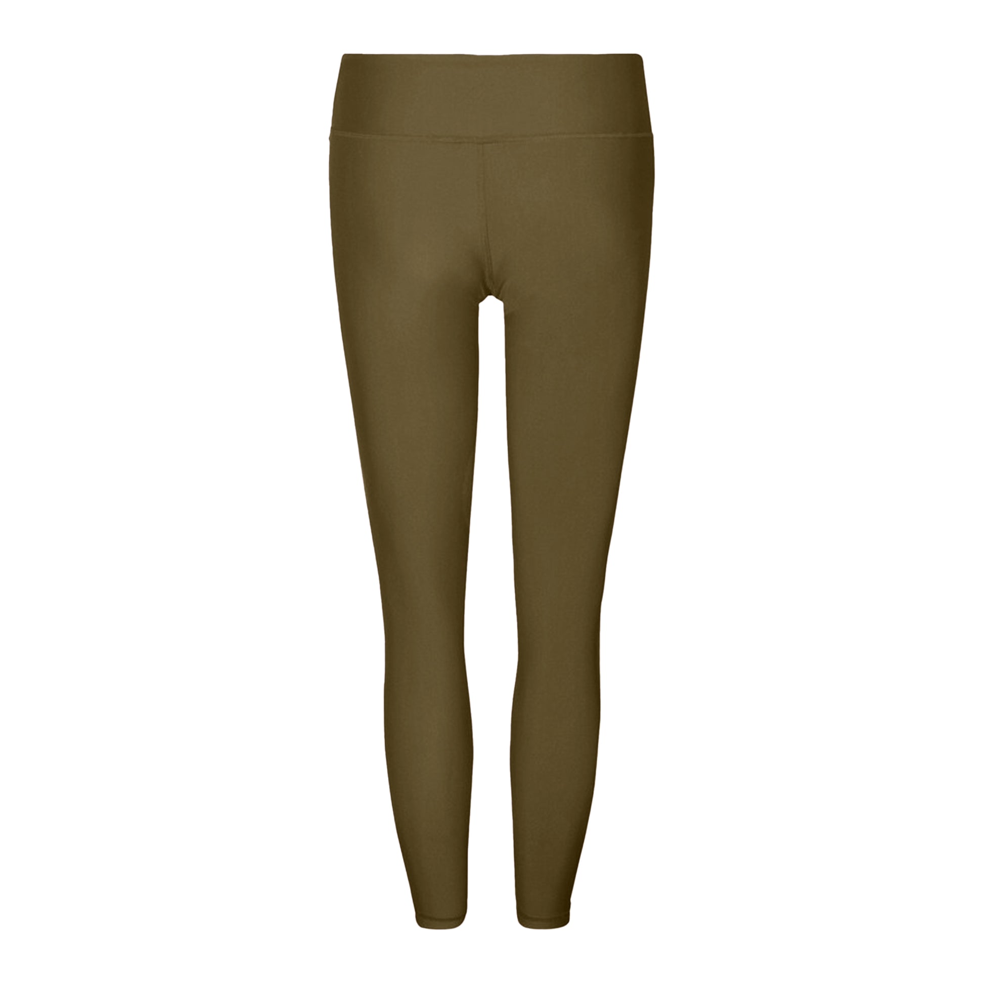 Olive - Back - Tri Dri Womens-Ladies Performance Space Dye Leggings