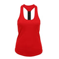 Fire Red - Front - Tri Dri Womens-Ladies Performance Strap Back Vest