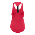 Hot Pink - Back - Tri Dri Womens-Ladies Performance Strap Back Vest