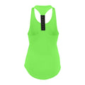 Lightning Green - Back - Tri Dri Womens-Ladies Performance Strap Back Vest