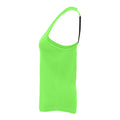 Lightning Green - Side - Tri Dri Womens-Ladies Performance Strap Back Vest