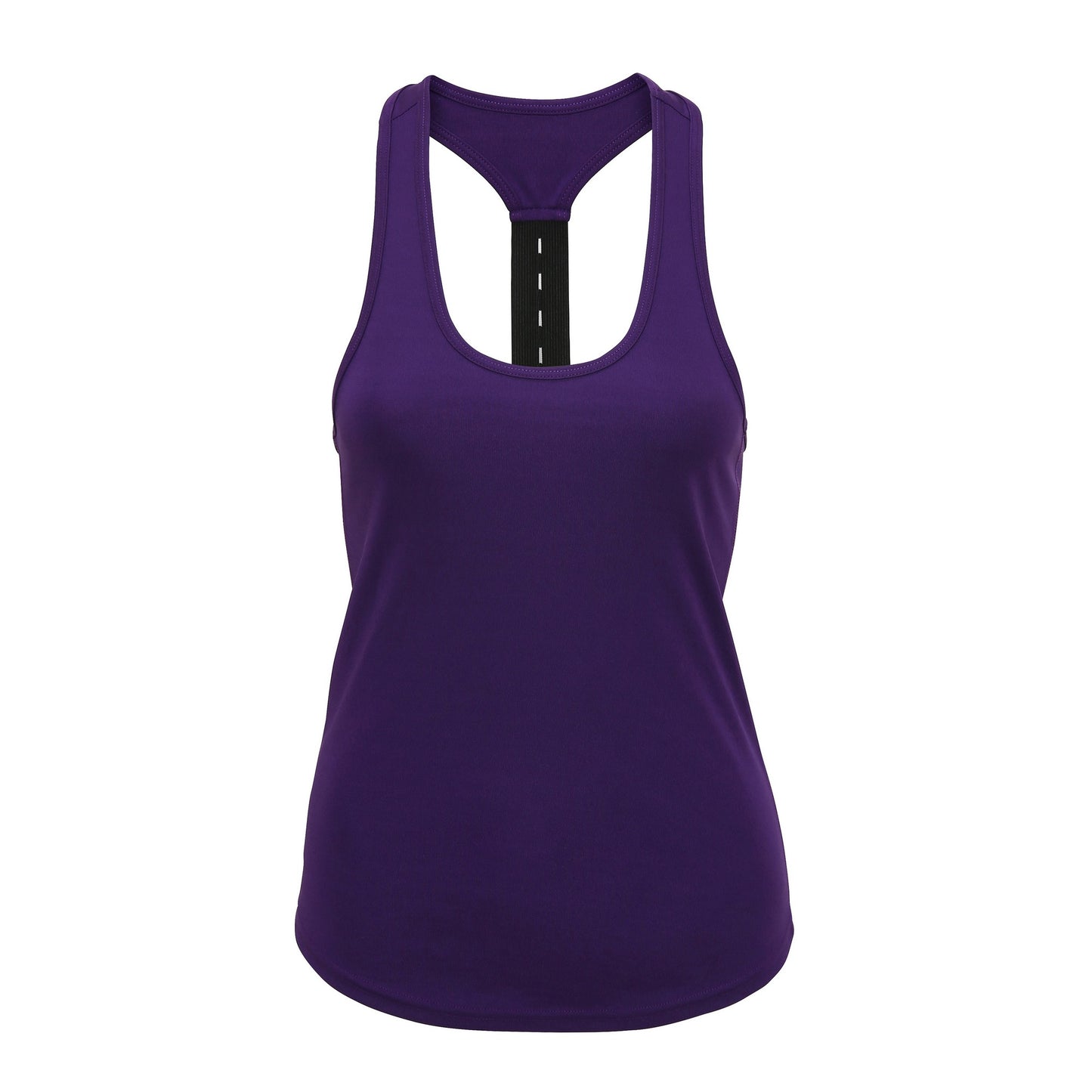 Purple - Front - Tri Dri Womens-Ladies Performance Strap Back Vest