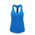 Sapphire - Front - Tri Dri Womens-Ladies Performance Strap Back Vest