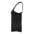Charcoal - Side - Tri Dri Womens-Ladies Performance Strap Back Vest