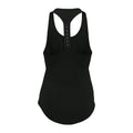 Black - Back - Tri Dri Womens-Ladies Performance Strap Back Vest