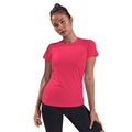 Hot Pink - Back - Tri Dri Womens-Ladies Performance Short Sleeve T-Shirt