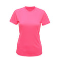 Lightning Pink - Front - Tri Dri Womens-Ladies Performance Short Sleeve T-Shirt
