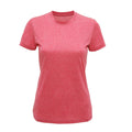 Pink Melange - Front - Tri Dri Womens-Ladies Performance Short Sleeve T-Shirt